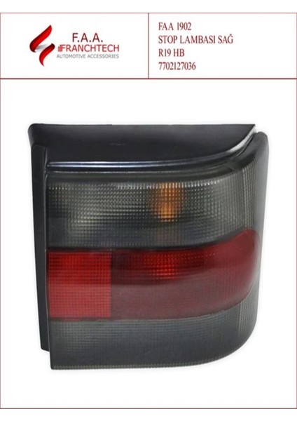 R19 Hb Stop Lambası Sağ FAA1902 7702127036