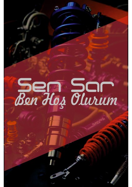 Sen Sar Ben Hoş Olurum 20X6CM Yazı Jdm Araba-Moto Cam Laptop Etiket Hologram Sticker