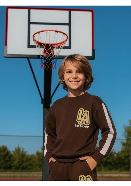 Erkek Çocuk Los Angeles Yazılı Tasarım Eşofman Takım fiyatları