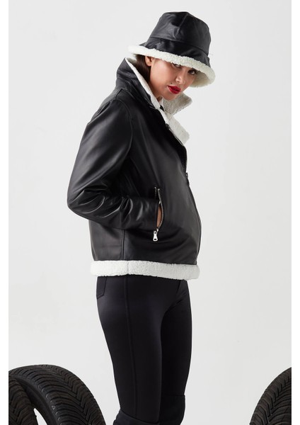 Marita Hakiki Deri Içi Kürklü Kadın Ceket
