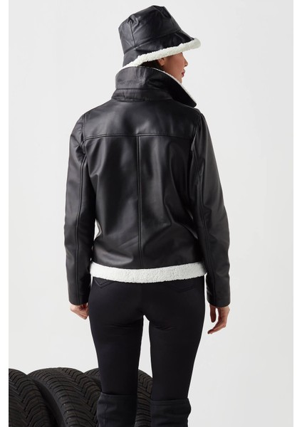 Marita Hakiki Deri Içi Kürklü Kadın Ceket