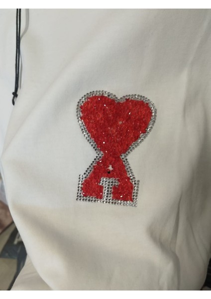 Mini Heart Tshırt Beyaz Tişört modelleri