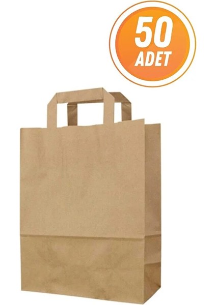 Karton Çanta Kağıt Poşet 22X10X27CM 50 Adet