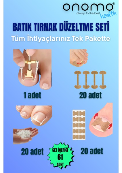 Health Batık Tırnak Düzeltme Seti 61 Adet