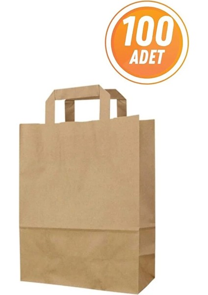 Karton Çanta Kağıt Poşet 22X10X27CM 100 Adet