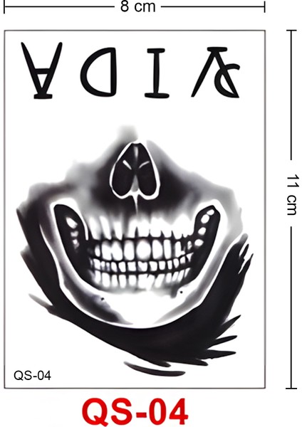 Halloween El Dövmesi El Üzeri Kurukafa Geçici Dövme modelleri