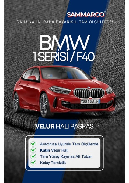 Bmw 1 Serisi F40 2020 Halı Paspas Velur Paspas Kumaş Paspas Oto Paspas fiyatları