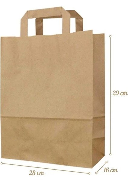 Karton Çanta Kağıt Poşet 28X16X29CM 100 Adet fiyatları