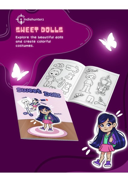 Boyama Kitabı - Sweet Dolls