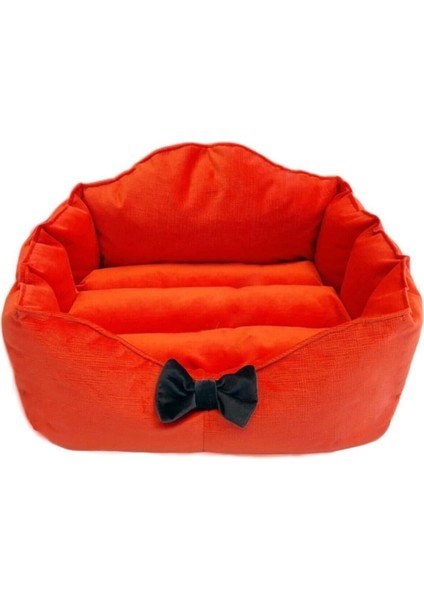 Kırmızı Ev Yatak 50X40 Cm, Konforlu ve Şık Küçük Hayvanlar Için Rahat Yatak
