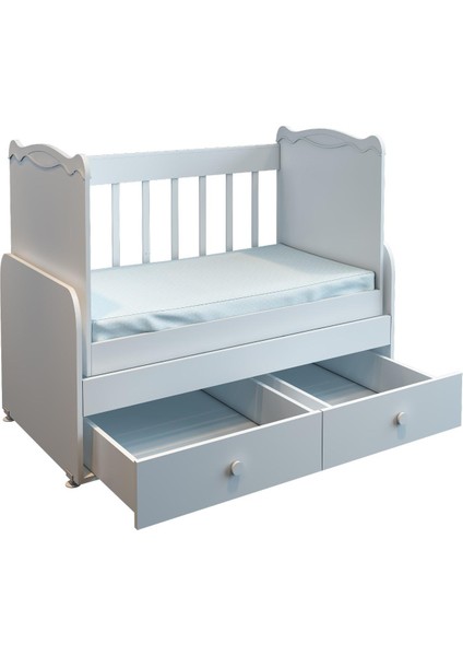 SOFT YATAK HEDİYELİ ANNEYANI SALLANIR İKİ ÇEKMECELİ 60*120 BEŞİK indirimleri