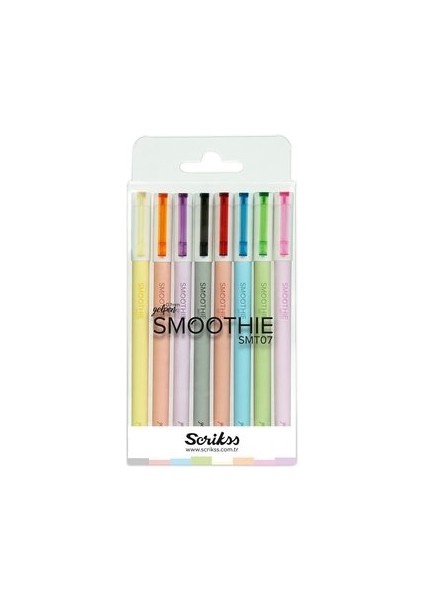 Smoothie Tükenmez Roller Jel Kalem 8'li Blister SMT07