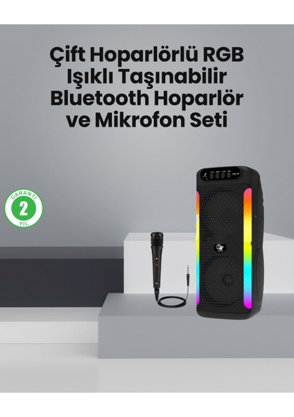 Zengezur Taşınabilir Şarjlı Hoparlör Usb, Sd Kart, Aux Girişli
