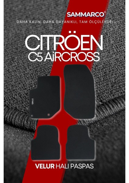 Citröen C5 Aircross 2021 Halı Paspas Velur Paspas Kumaş Paspas Oto Paspas modelleri