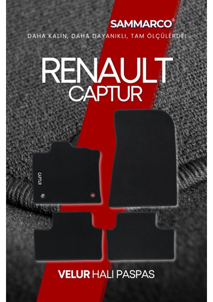 Renault Captur 2024 Halı Paspas Velur Paspas Kumaş Paspas Oto Paspas modelleri