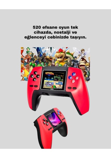 Zengezur P5 Retro Gamepad 520 Oyunlu Tv ve Elde Oynanabilir Konsol modelleri