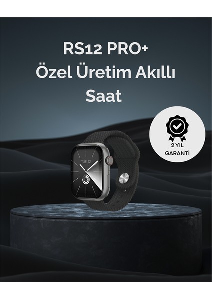 Zengezur RS12 Pro+ 2025 Serisi Uzun Şarj Süreli Garli Full Ekranlı Özel Üretim Akıllı Saat – 2gb Hafıza, Amoled, Gps, Sesli Arama