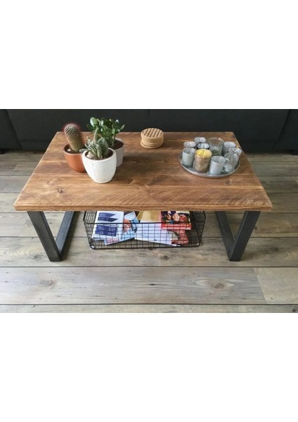 Orta Sehpa ,masif Rustik Sehpa ,dekoratif Sehpa 55X90 cm SEHPA002