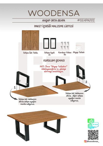 Orta Sehpa ,masif Rustik Sehpa ,dekoratif Sehpa 55X90 cm SEHPA002 modelleri