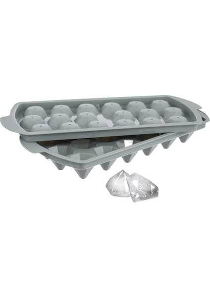 Diamond Elmas Şeklinde Buz Kalıbı 18 Bölmeli modelleri