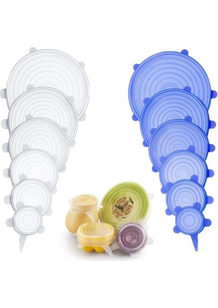 Tazeliği Koruyan 6 Lı Silikon Strech Kapaklar fiyatları