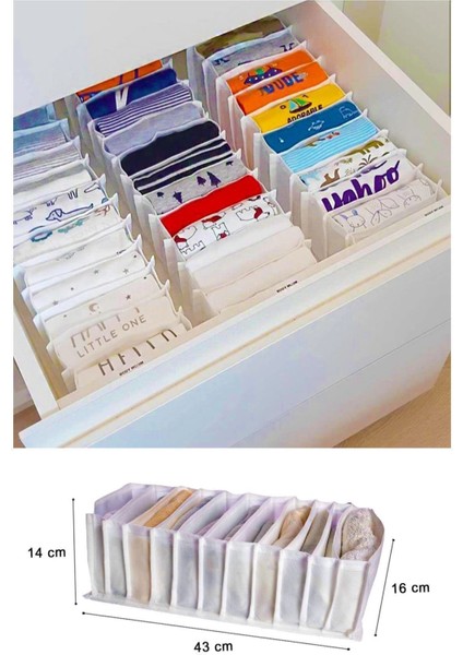 Akordiyon Çekmece Düzenleyici Organizer 11 Gözlü