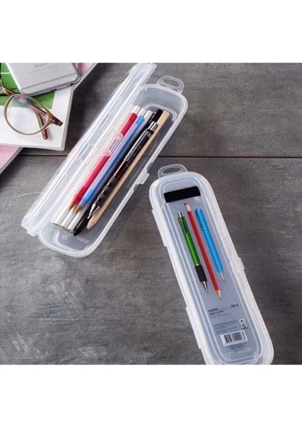 Multi Şeffaf Kapaklı Çanta Içi Saklama - Diş Fırçası - Makyaj Fırçası - Kalemlik Kutusu fırsatları