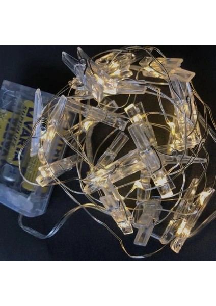 Işıklı Mandallı Fotoğraf Albümü 5m - 30 LED fiyatları