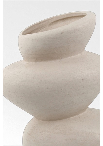 Skara Dalga Formlu Seramik Vazo (18X26 Cm) fırsatları