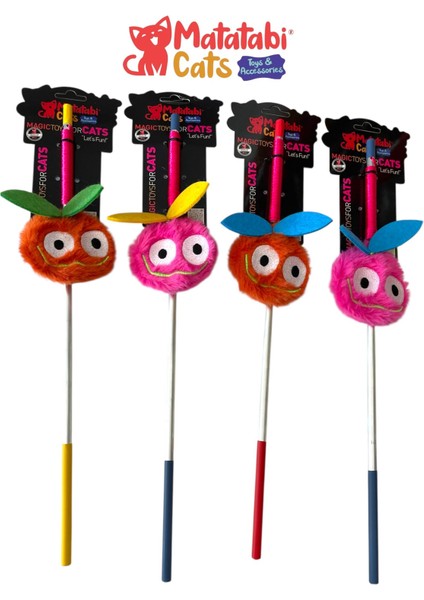 Chery Alüminyum Saplı Kedi Oltası(Matatabi,çıngırak ve Özel Hışırtı Içerir.özel Kumaş) modelleri