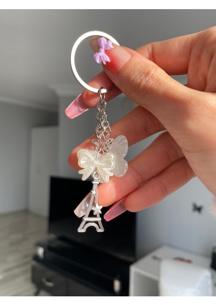 Kelebek Charmlı Paris Anahtarlık fiyatları