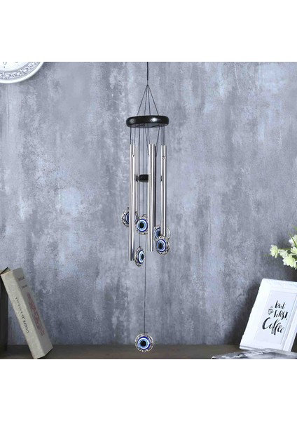 Nazar Boncuklu Metal Rüzgar Çanı Deprem Zili Koruyucu Enerji, Şans Getiren Feng Shui Dekoratif Ev & Bahçe Aksesuarı fiyatları