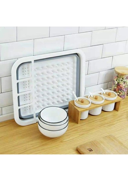 Tezgah Üstü Kaşık Bölmeli Katlanır Bulaşık Kurutmalık indirimleri