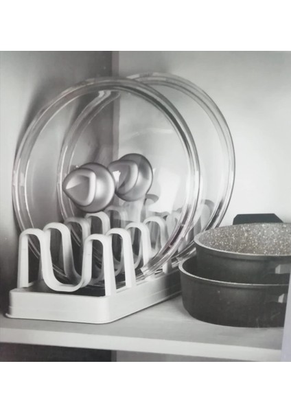 2li Set Tencere Kapağı Organizeri ve Pratik Tabaklık fırsatları