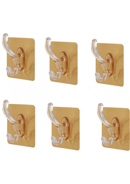 6lı Gold Kanca Askı Güçlü Yapışkanlı Mutfak Banyo Askısı fiyatları