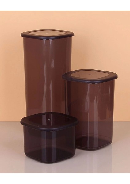 3lü Saklama Kabı - 1750-1200-550ML Koyu Şeffaf fiyatları