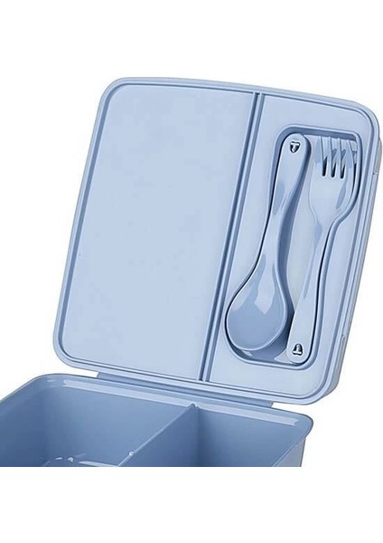 Luna 3 Bölmeli Çatal Bıçaklı Beslenme Kabı - Diyet Kabı - Çatal Kaşıklı modelleri