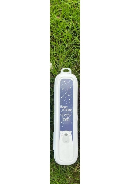 Beyaz Multi Renkli Kapaklı Kalemlik Kutusu -Çanta Içi Saklama - Diş Fırçası - Makyaj Fırçası Kutu