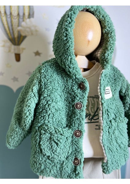 Peluş Hırkalı 3lü Takım Erkek Bebek fırsatları