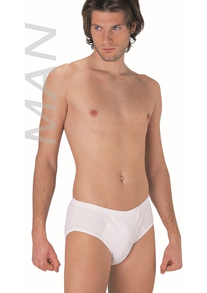 Erkek Beyaz Ribana Penye Slip % 100 Pamuklu Kilot 6'lı Paket 121-6B fiyatları