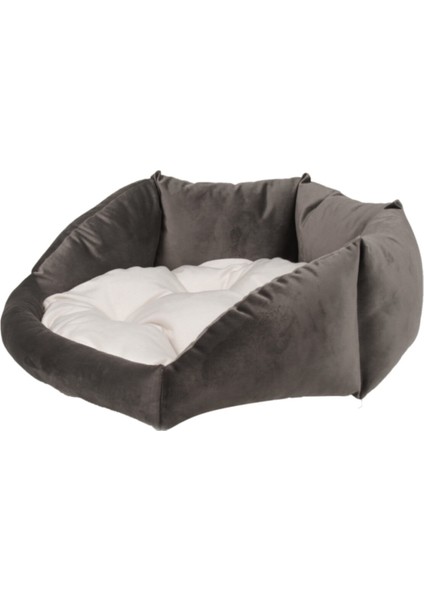 Gri Ev Tüyü Yatak, 60X60 Cm, Kediler ve Köpekler Için Rahat ve Şık Uyku Alanı fiyatları