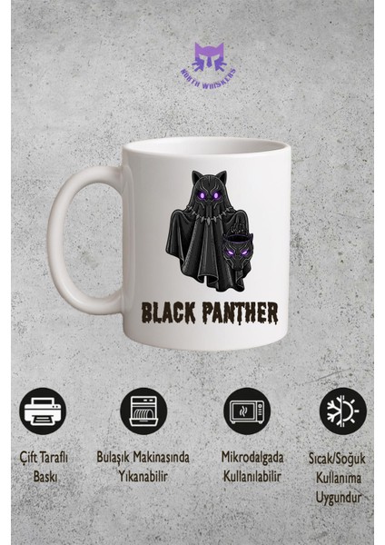 Black Panther Halloween Edition Kişiye Özel Kupa Bardak modelleri