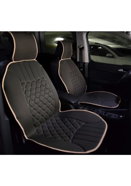 Citroen Berlingo Oto Ön Iki Koltuk Minderi Koyu Bej Biyeli
