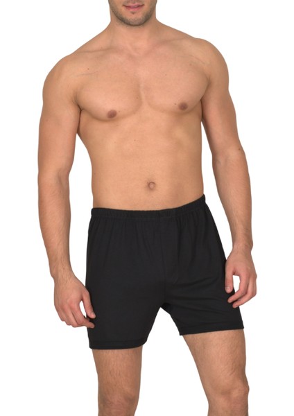 Erkek Siyah Süprem Boxer %100 Pamuklu 6’lı Paket 130-6S