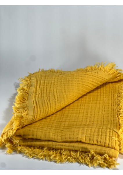 %100 Organik Pamuk 4 Kat Müslin Bebek & Çocuk Müslin Battaniyesi (100×100 Cm) Saçaklı Dikişli modelleri