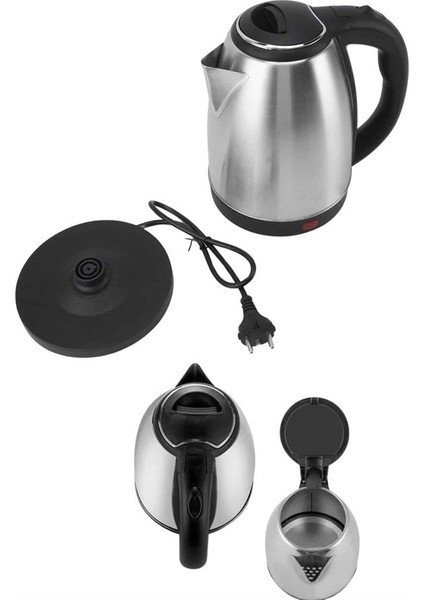 Wizard Elektrikli Paslanmaz Çelik Su Isıtcı Çelik Kettle 1.8 Lt. Uzun Ömürlü