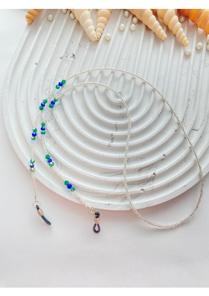 Renkli Boncuklu Kadın Gözlük Ipi modelleri