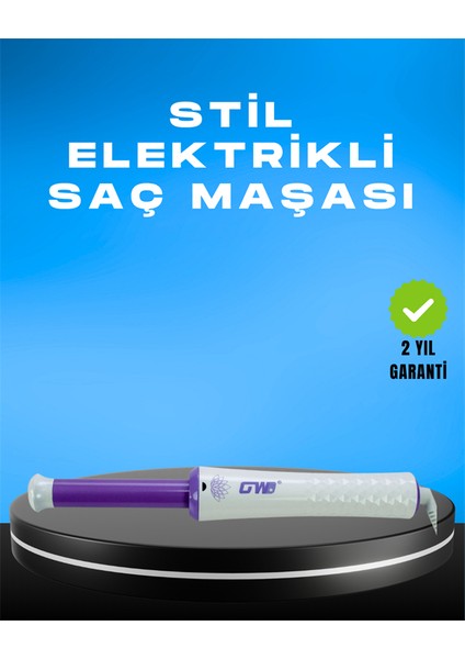 Wizard Gw Saç Kıvırma Makinesi – 360° Döner Başlık, Negatif Iyon Teknolojisiyle