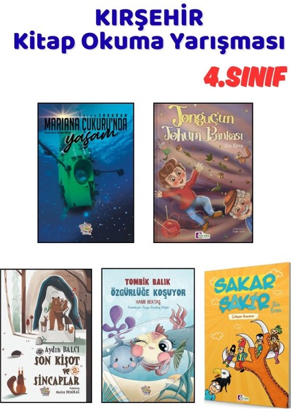 Kırşehir Kitap Okuma Yarışması 4.sınıf Kitapları, 5 Kitap Set, 4.sınıf Masal Öykü