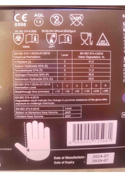Nitril Pudrasız Ekstra Kalın Siyah Eldiven Large 2 Paket fiyatları